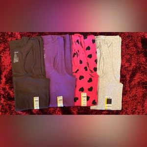 BNWT NOBO No Boundaries 4 Pack Ribbed Tank Tops Size: L Multiple Colors